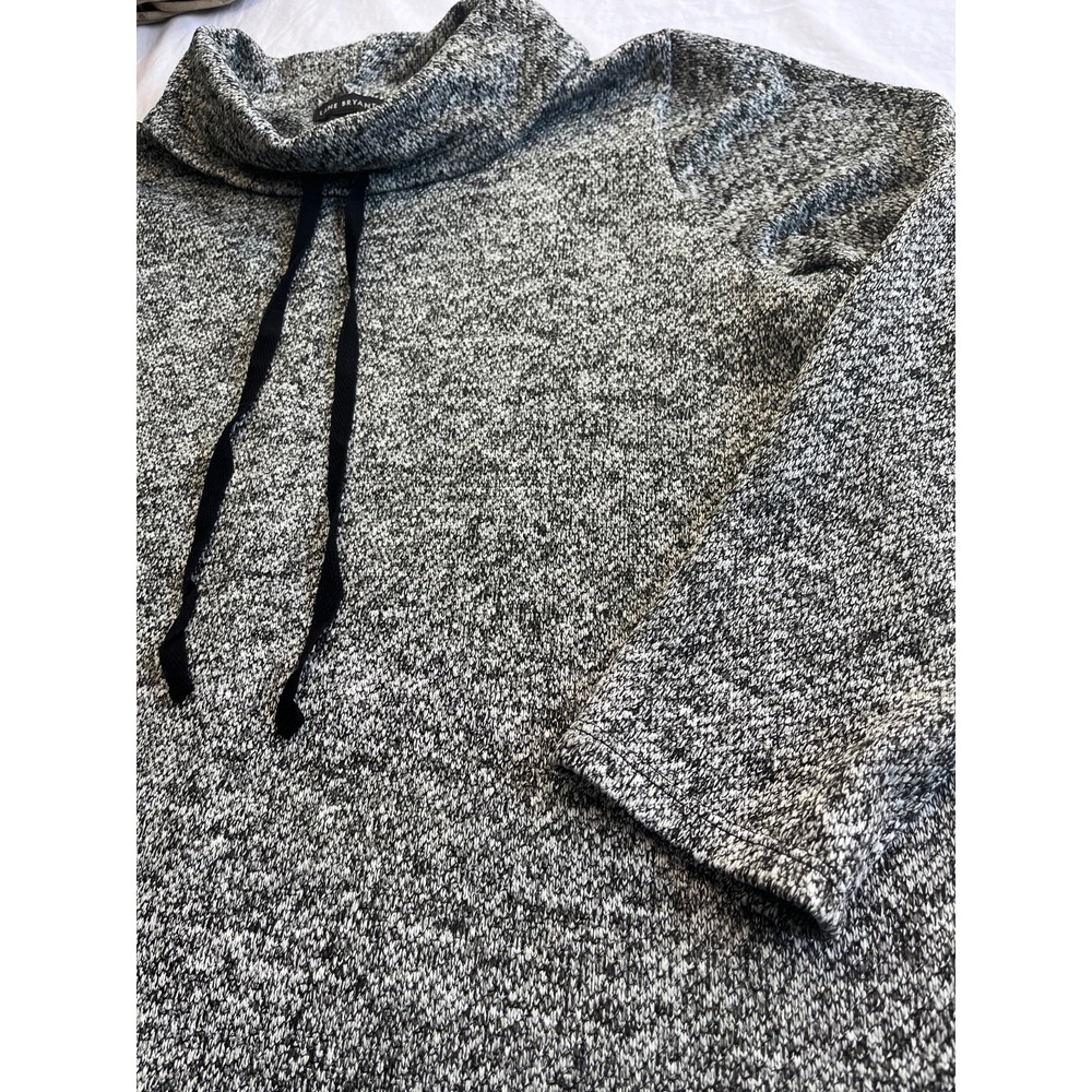 Lane Bryant Cowl Neck Boucle Sweatshirt Womens sz 14/16 Black White Cozy Casual - Picture 5 of 13
